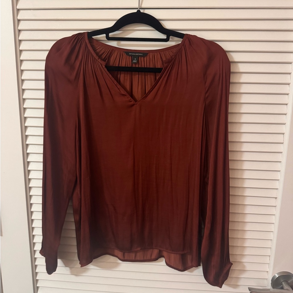 Banana Republic Deep Rust Blouse